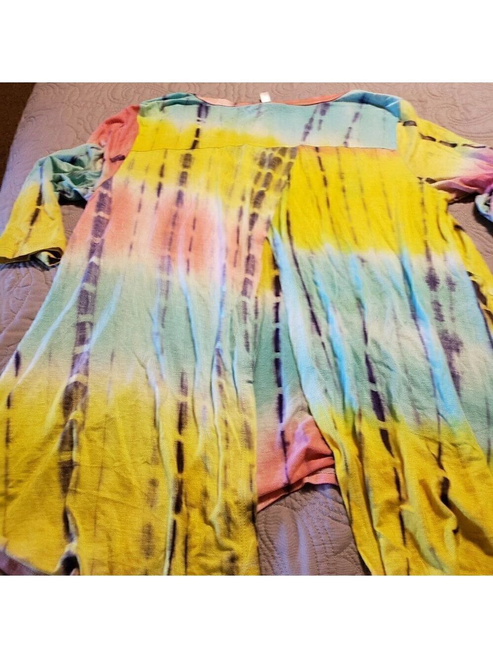 Yee Tie Dye Long sleeve Shirt with Open/Split back. - Picture 5 of 8